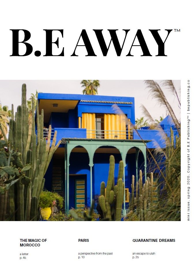 Yves Saint Laurent Mansion in Marrakech with it's signature blue walls.
