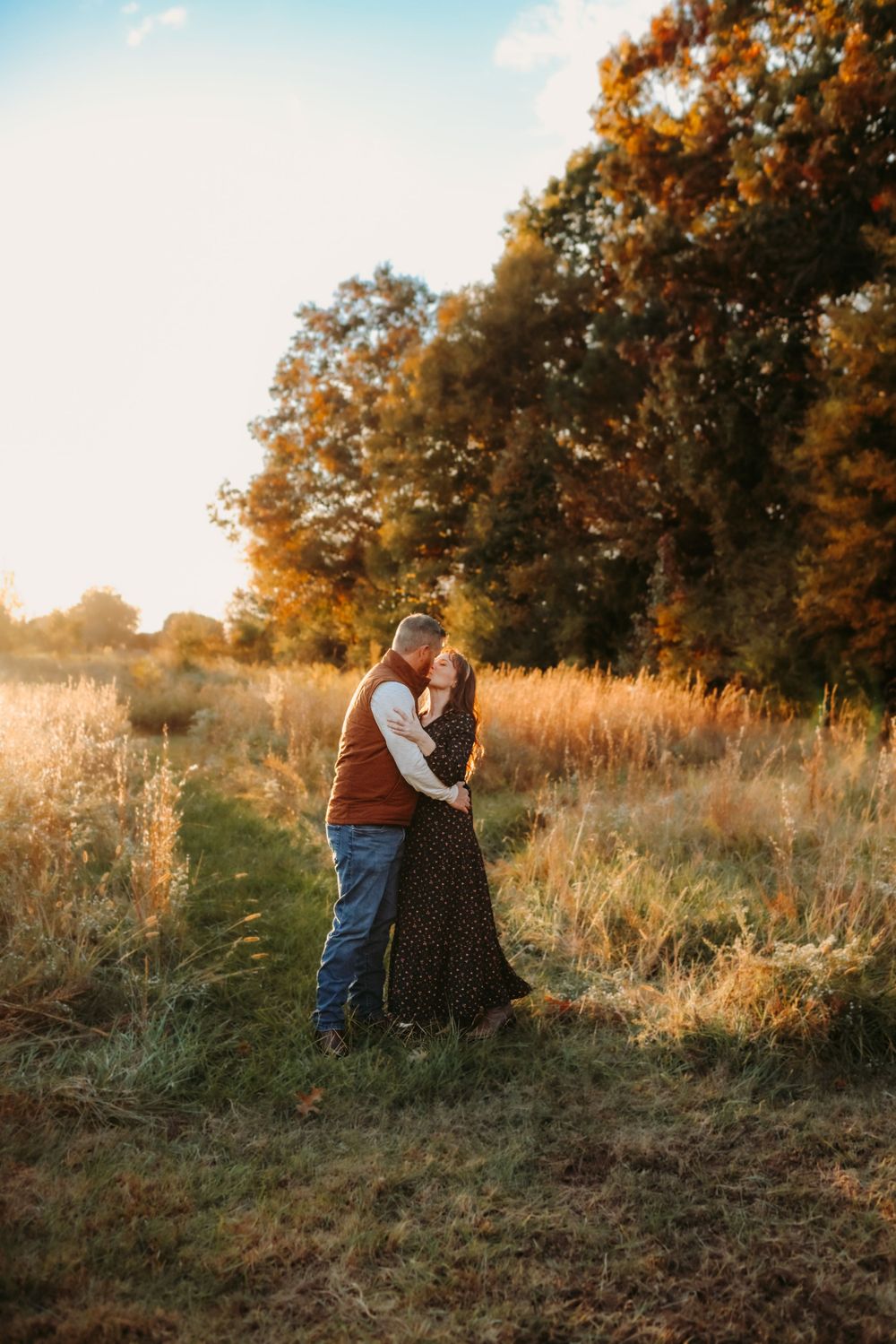 Engagement photography in Hickory NC with candid laughter