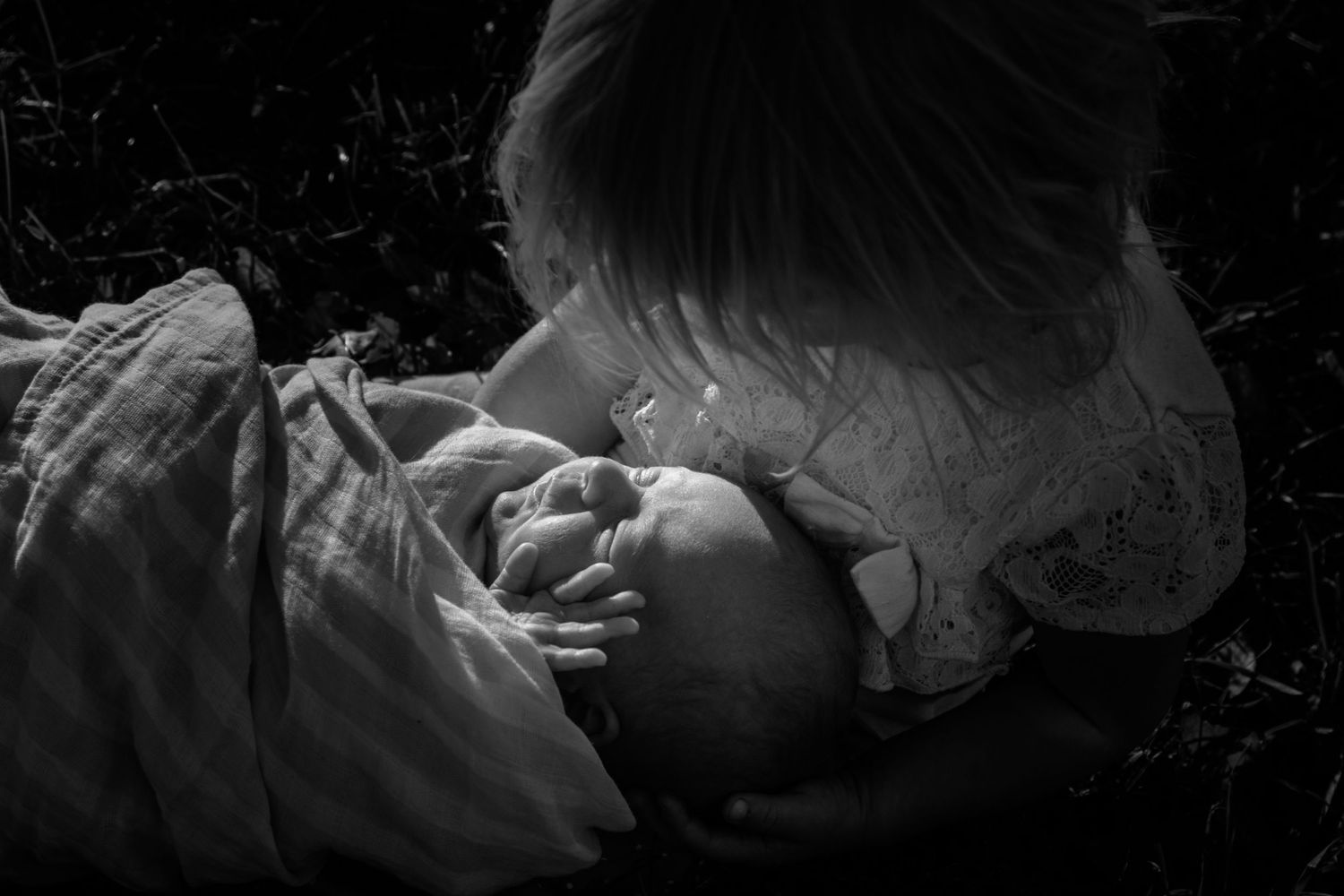 Newborn and sibling