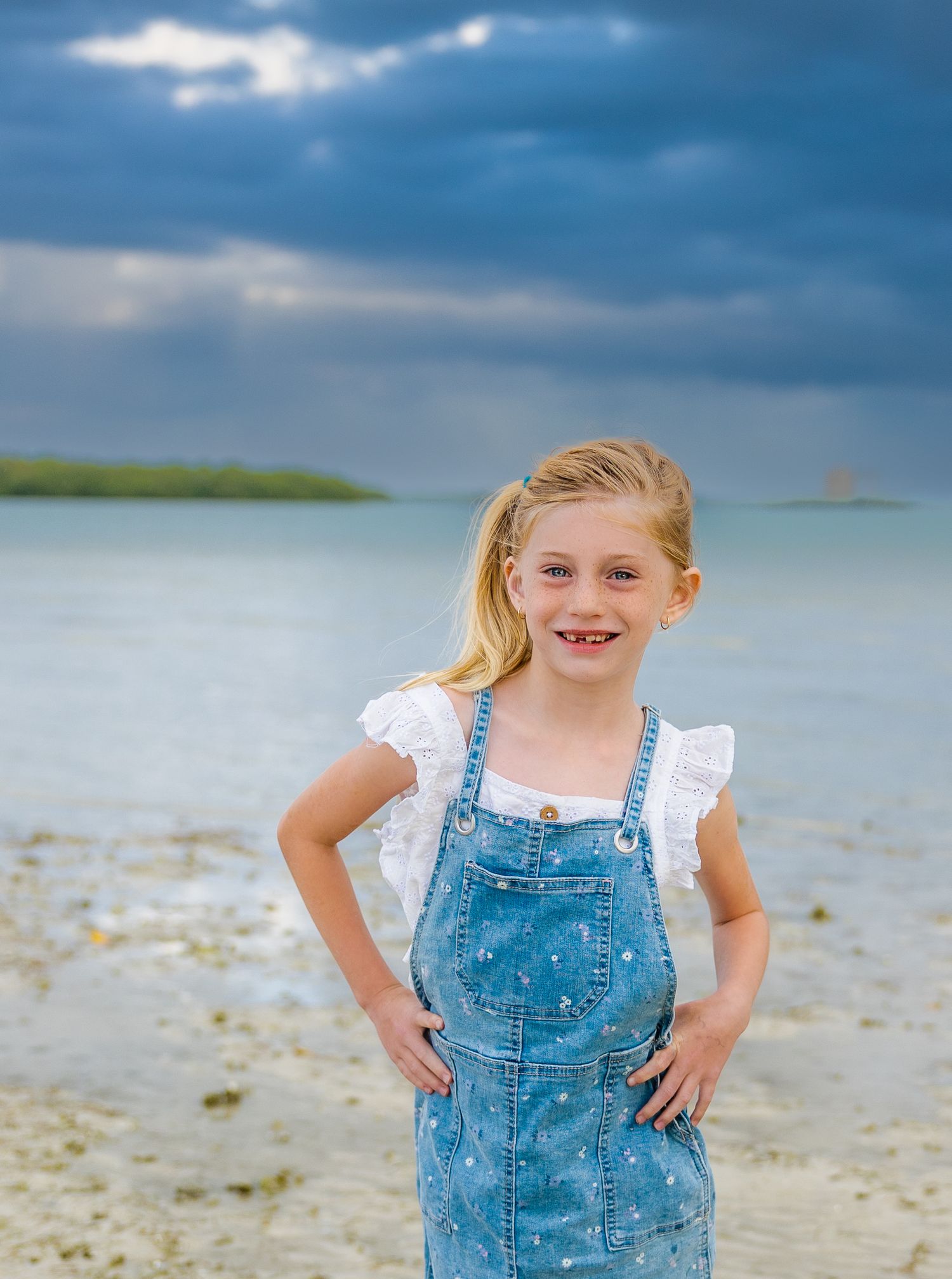 Little girl on the beach