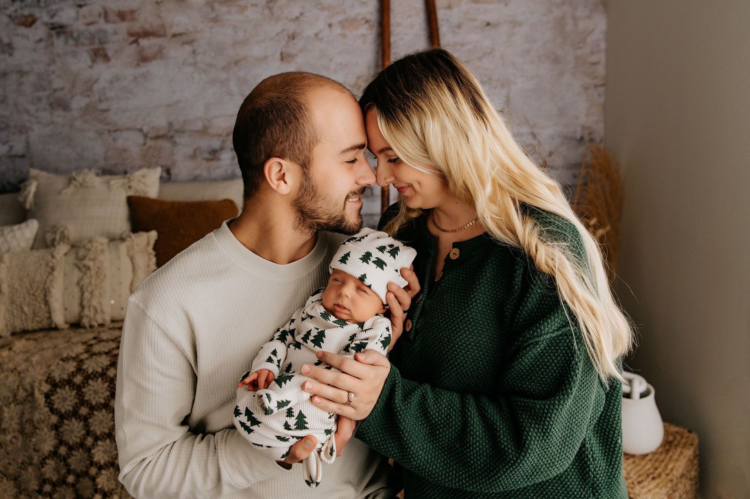 family newborn studio photography