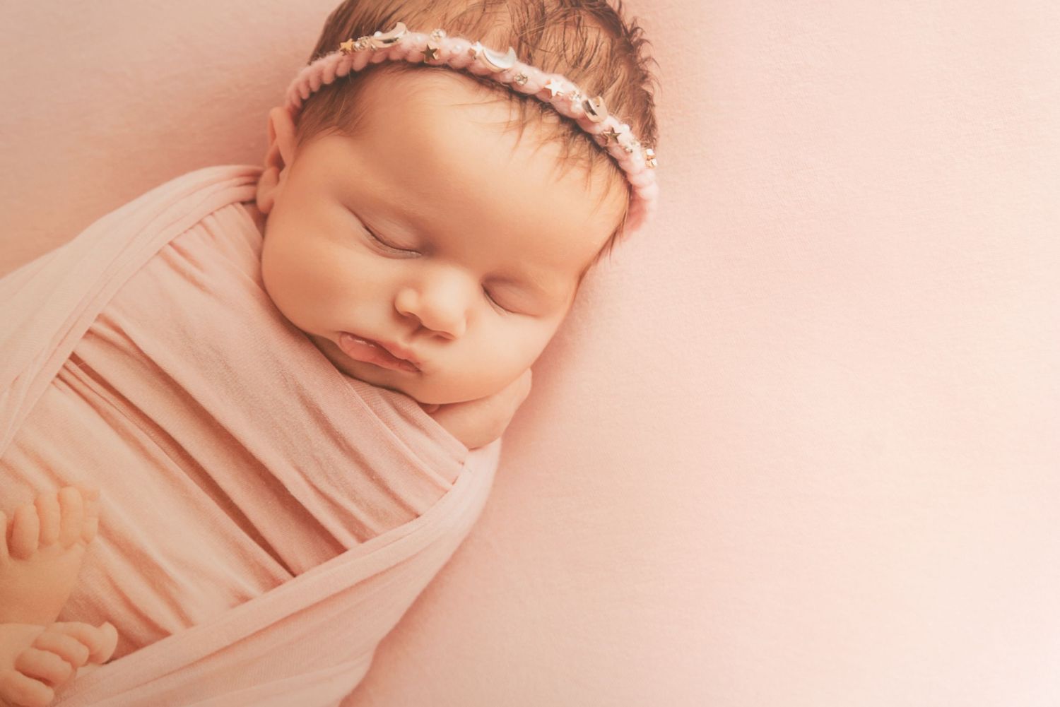 newborn baby girl lustre finish