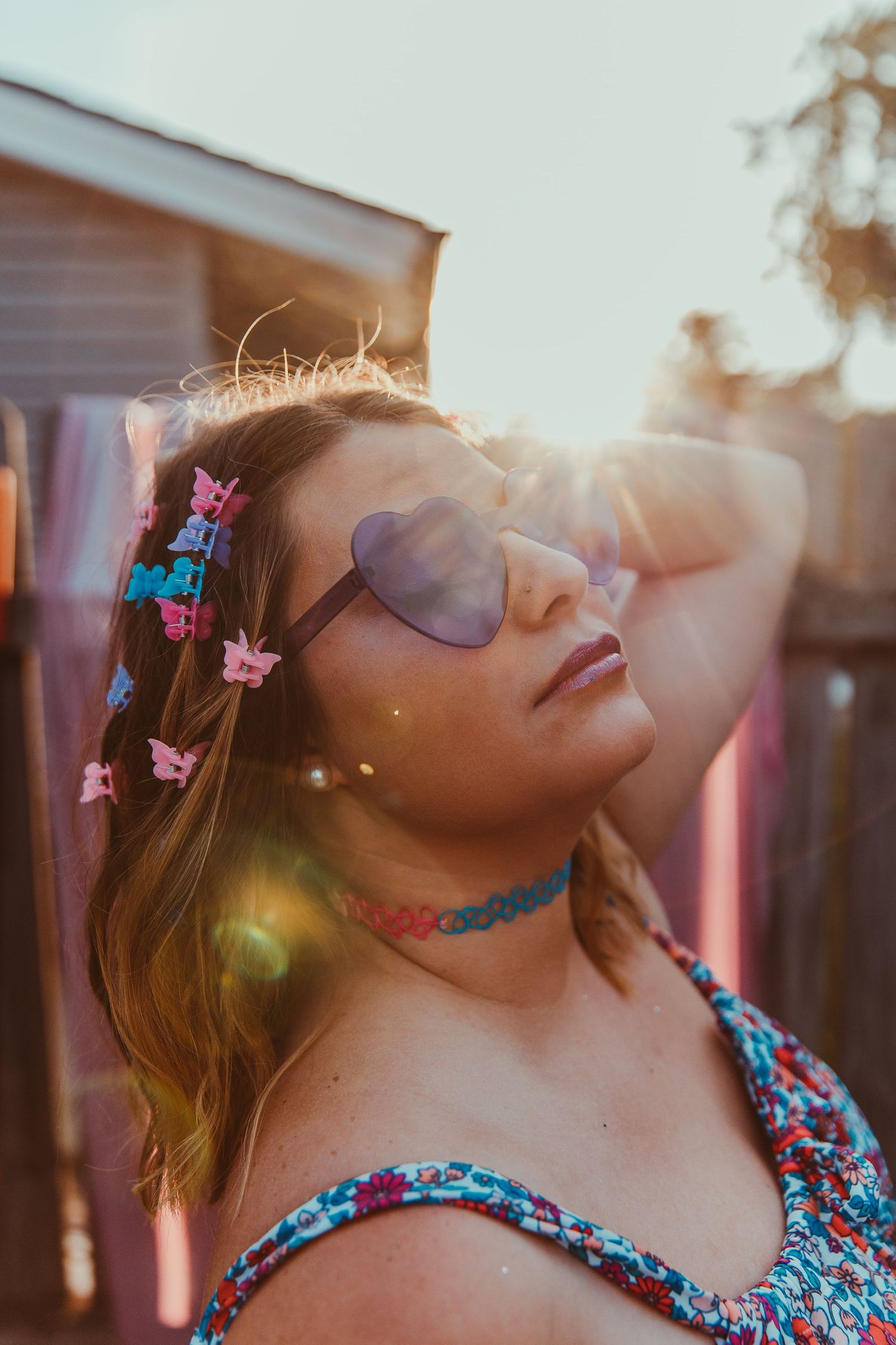 creative portraits photography golden hour model chicago