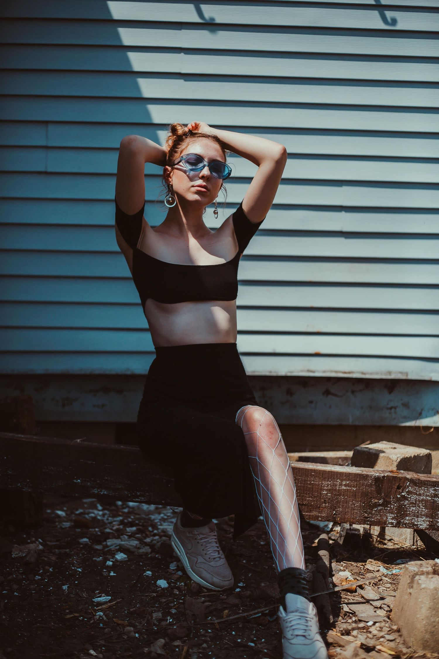 fashion photography model, soaking in sun chicago