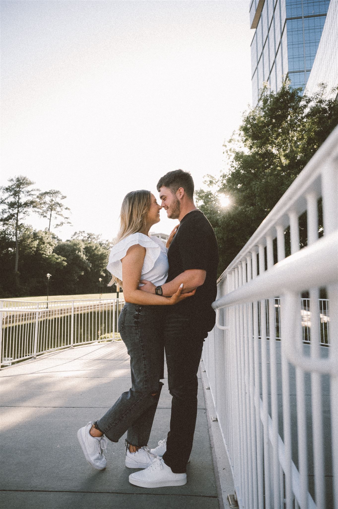 engagement photography session in The Woodlands, Tx