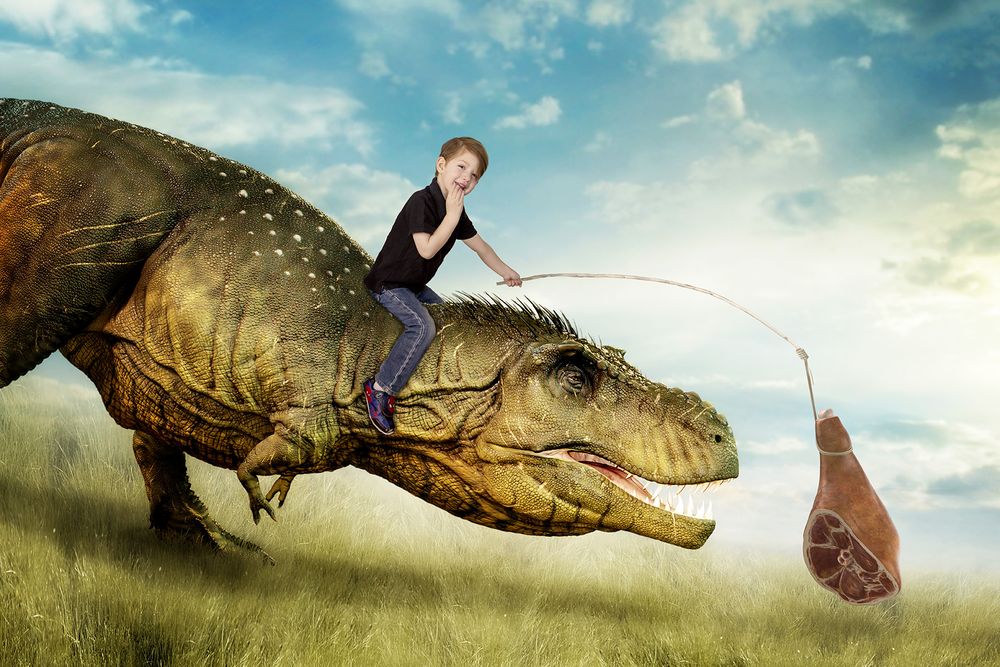 Dinosaurs make great pets.