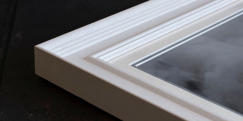 white frame traditional fine art studio image wall art