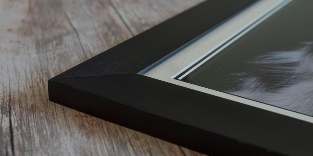 black frame contemporary fine art studio image wall art