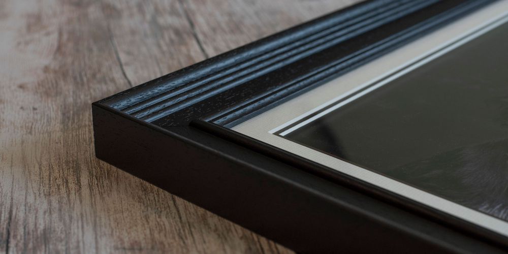 black frame traditional fine art studio image wall art