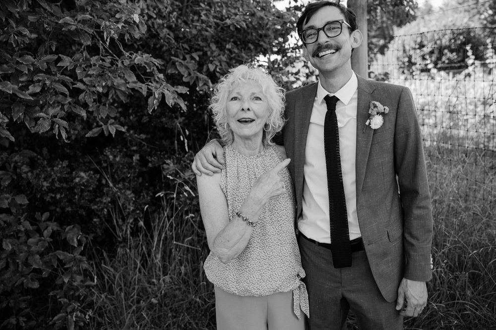 Matt and his Mom on his wedding day