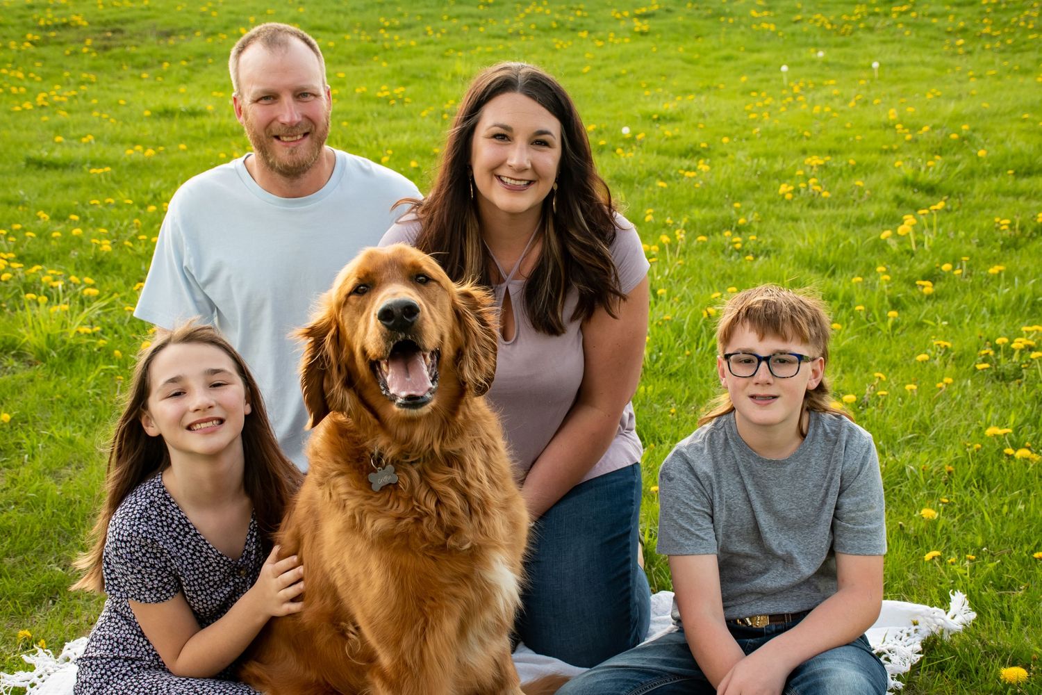rainbow bridge, dog, family