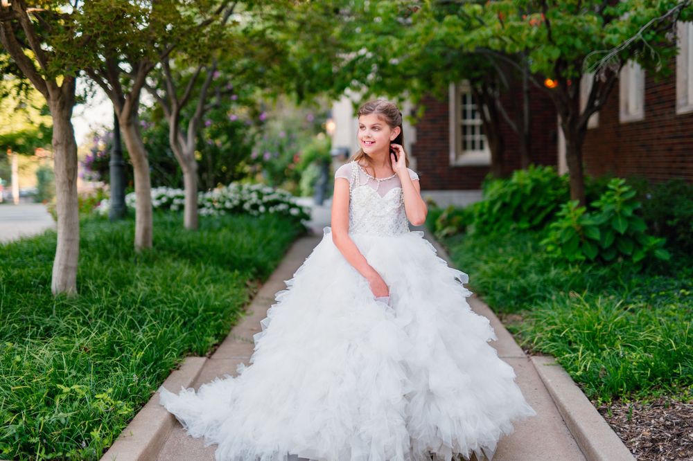 Child Couture Harwelden Mansion Tulsa Oklahoma Debutant Photographer