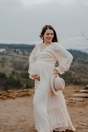 Boho stílusú kismama fotózás