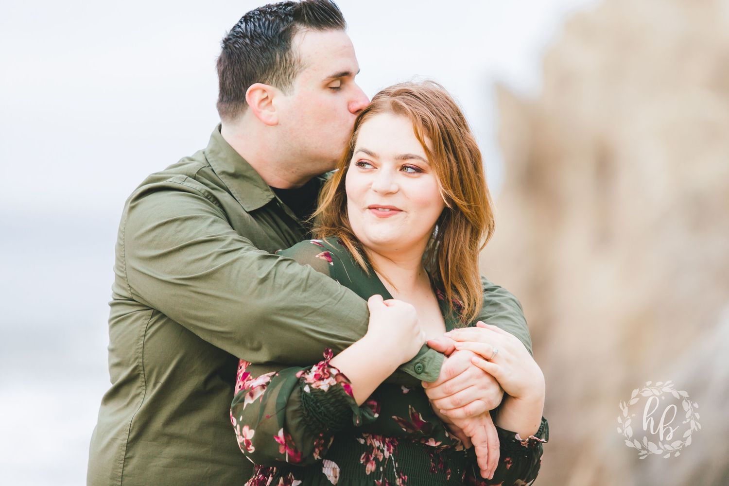 Malibu beach engagement photos