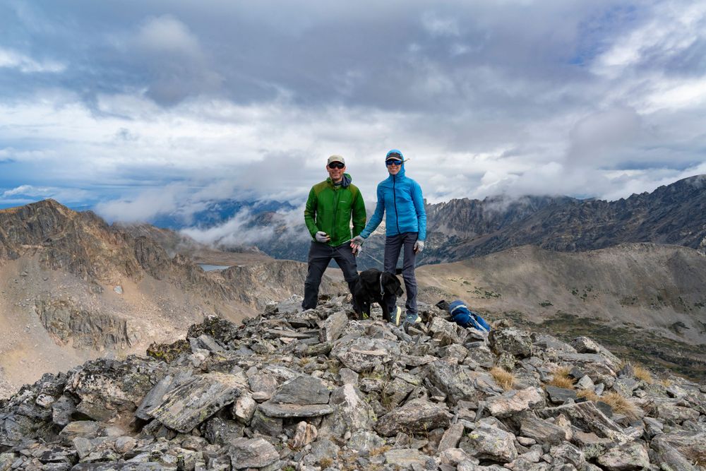 Summit, backpacking in Colorado