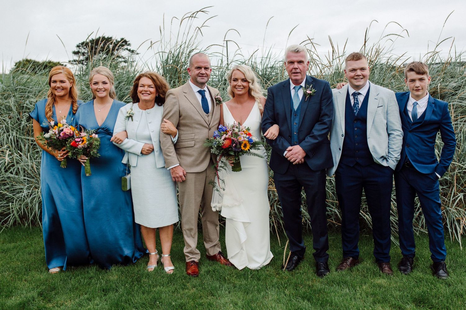 group wedding photo in West Cork Dunmore House