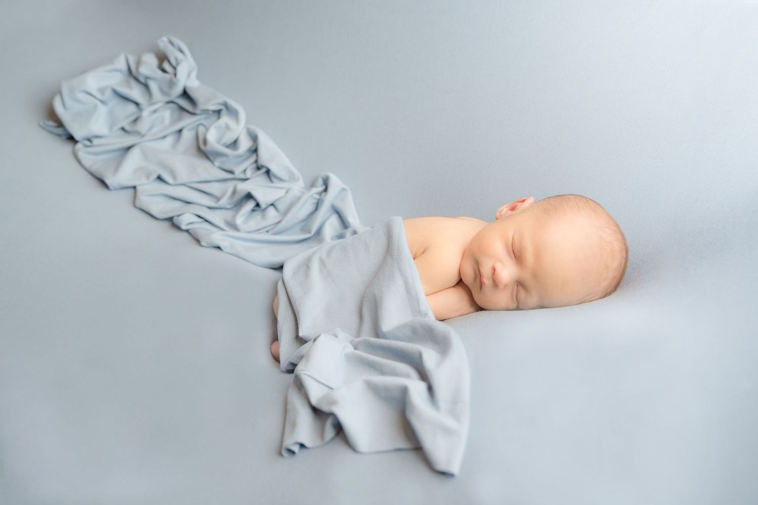 Newborn Baby Boy in Blue