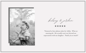 ashley line photography client testimonial - kelsey and jordan