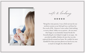 ashley line photography client testimonial - lindsay and nate