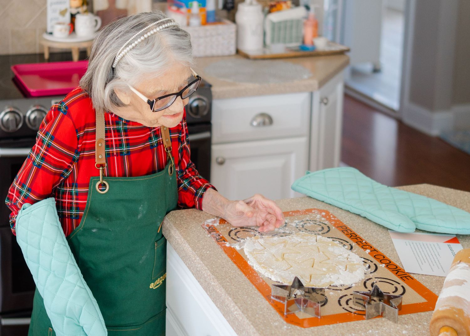 Christmas cookie baking