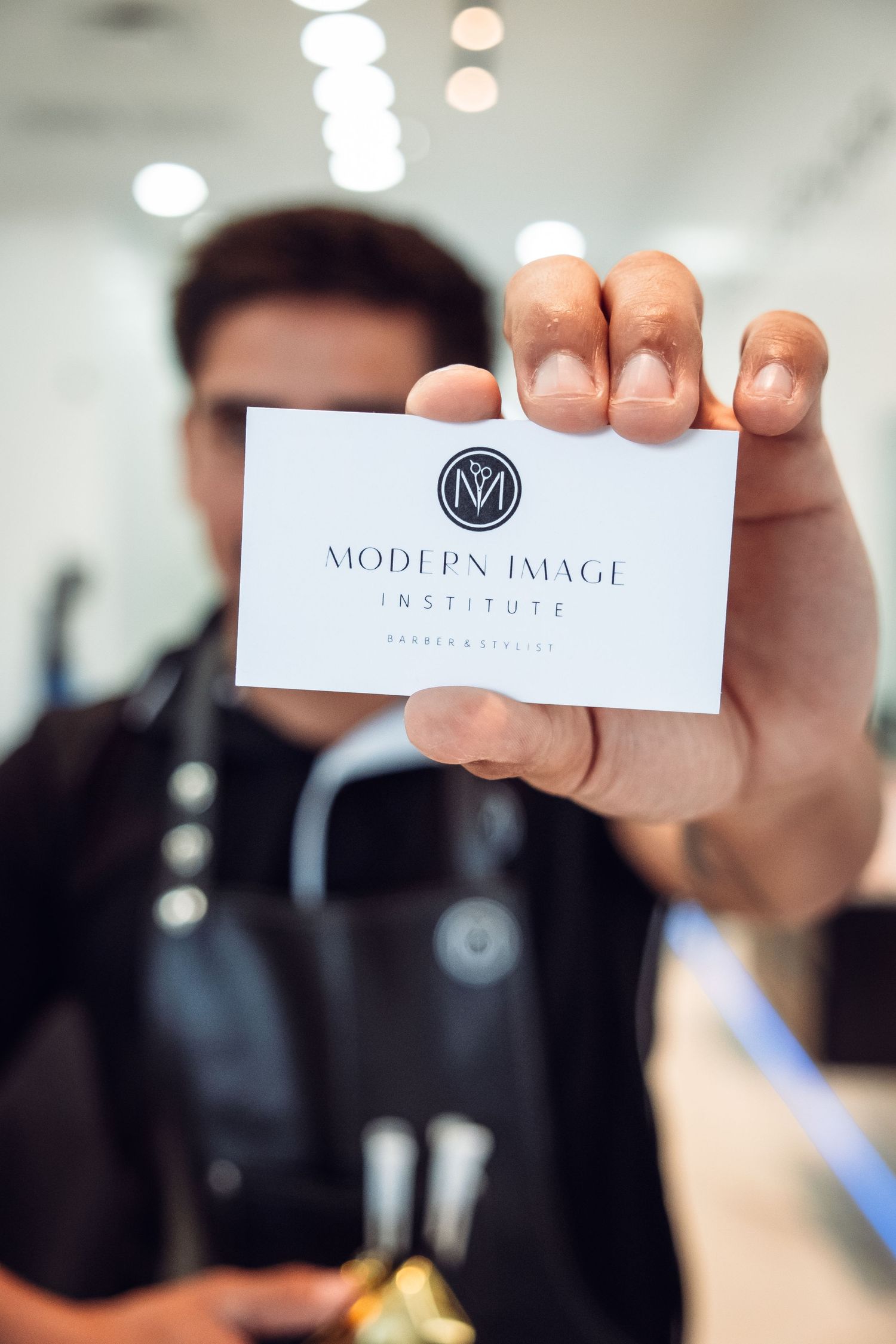 Professional Portraits of a Dallas Barber and Hairstylist in Richardson, Texas.
