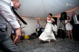Dancing it up at the reception