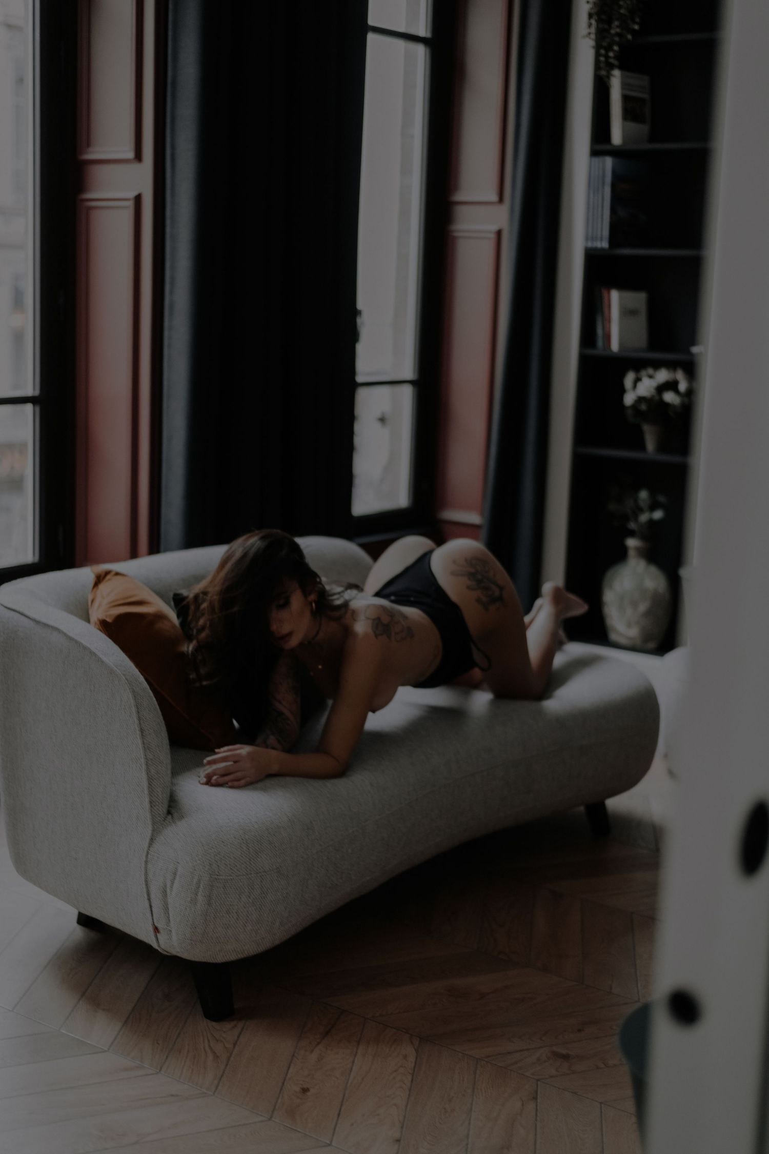 Photo instant de vie en douceur et sensualité.