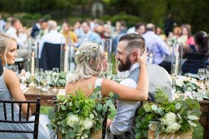Bolinbroke mansion wedding bride and groom toast