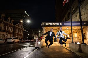 Wilmington delaware same sex wedding at hotel du Pont wedding photo