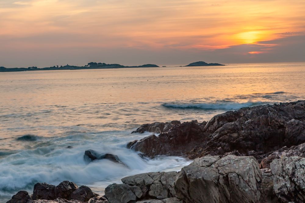 Long exposure sunrise Marblehead Massachusetts