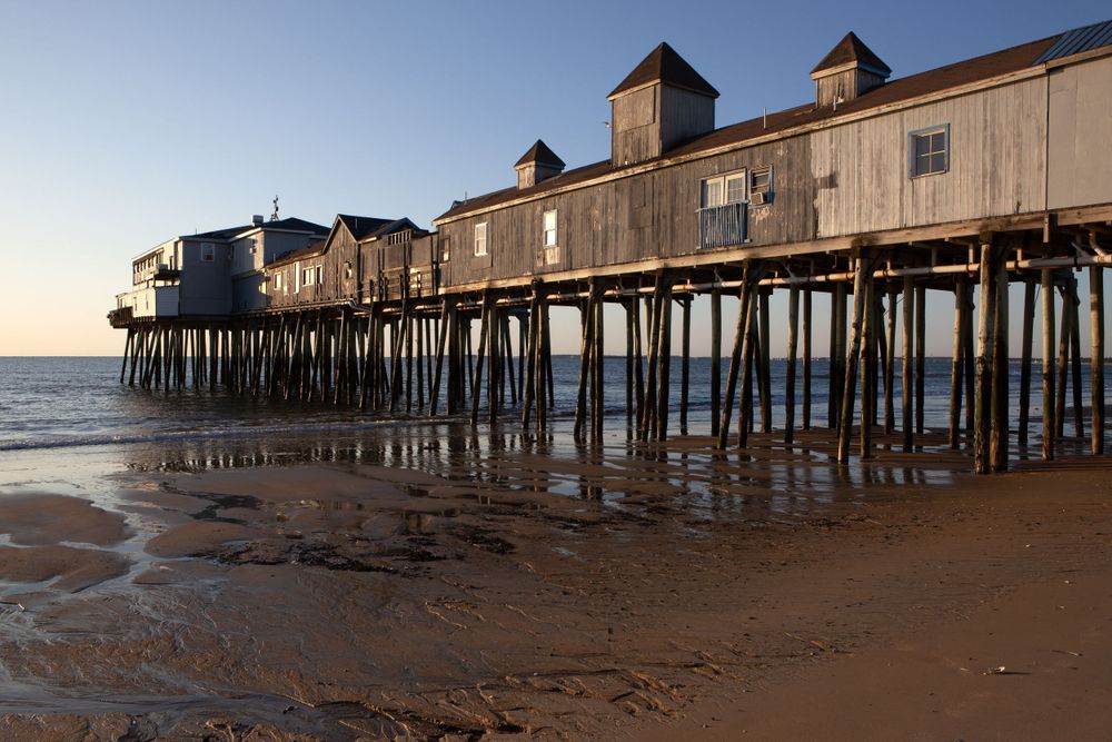Photograph of the pier at Old Orchard Beach, Maine