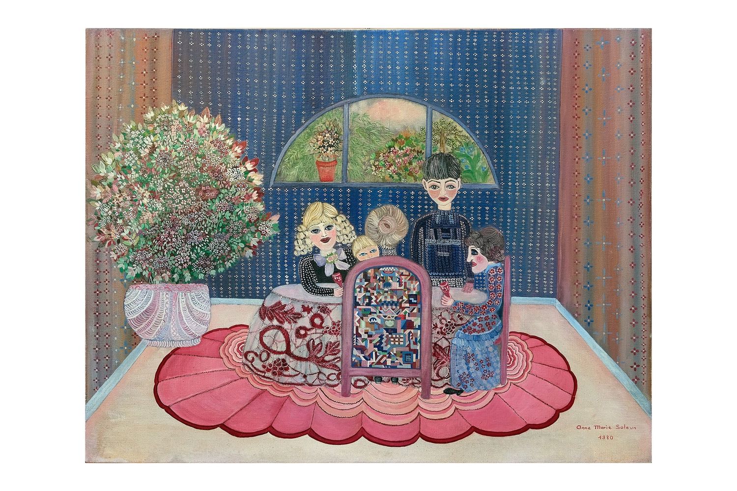 Chez Valentine - Toile de Marie Saleun