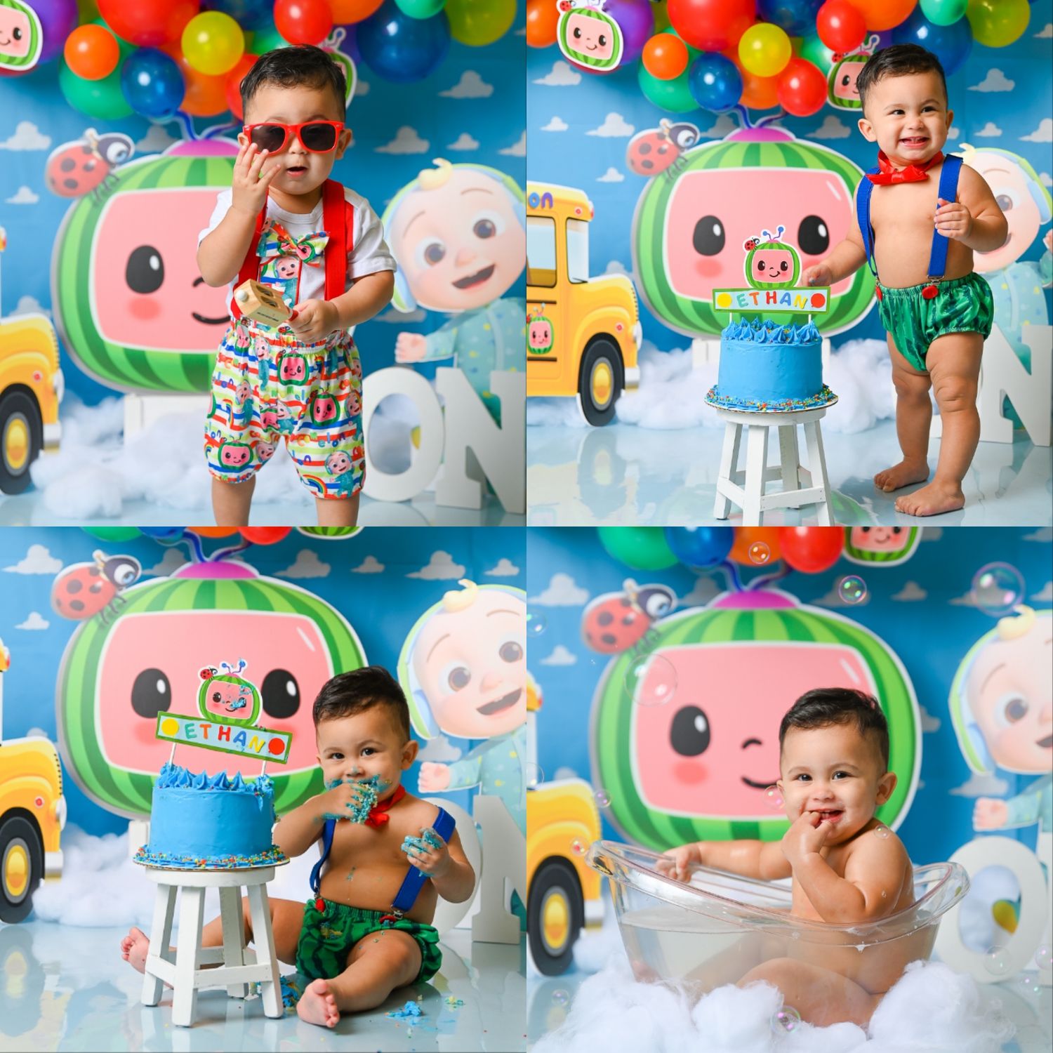 Boy Smash Cake, Cocomelon Smash Cake