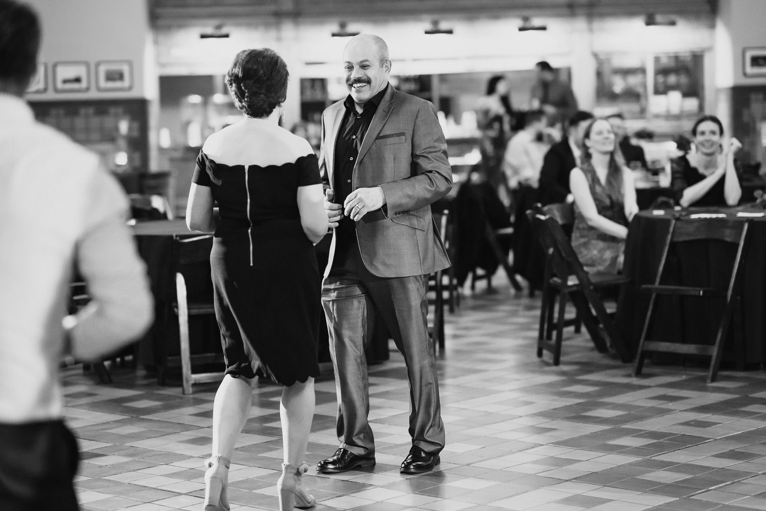 Boise Train Depot Wedding Photography Dancing