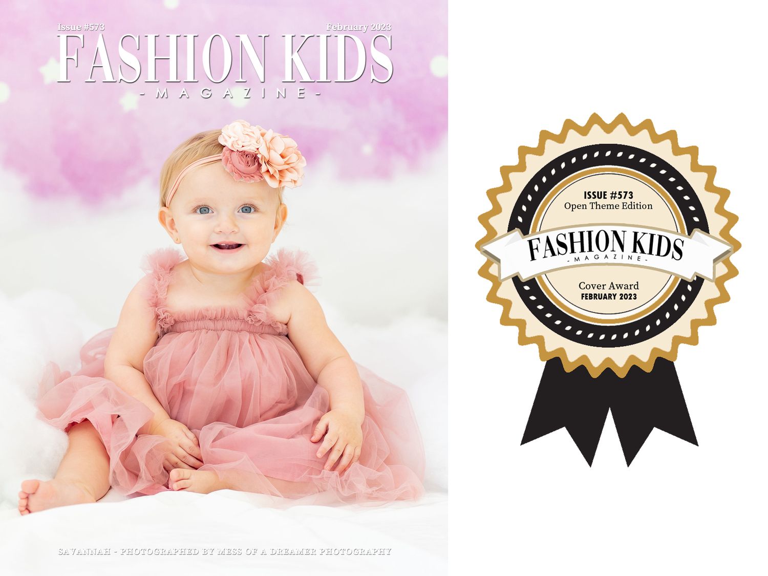 fashion kids magazine cover award for mess of a dreamer photography in raleigh north carolina