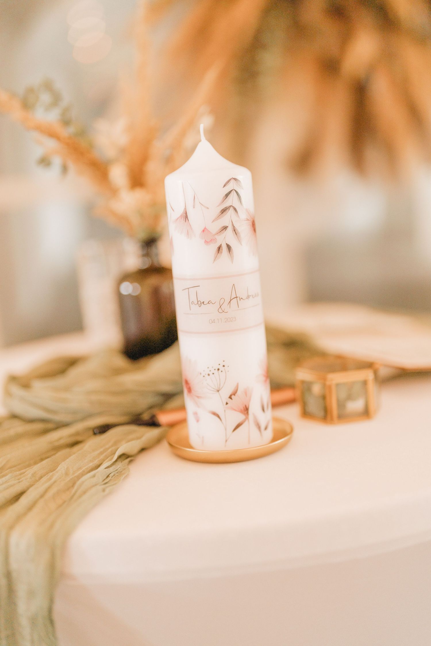 Fruchtkasten, Kloster, Ochsenhausen, Hochzeitsfotografin, Ramona Maier, Hochzeitskerze