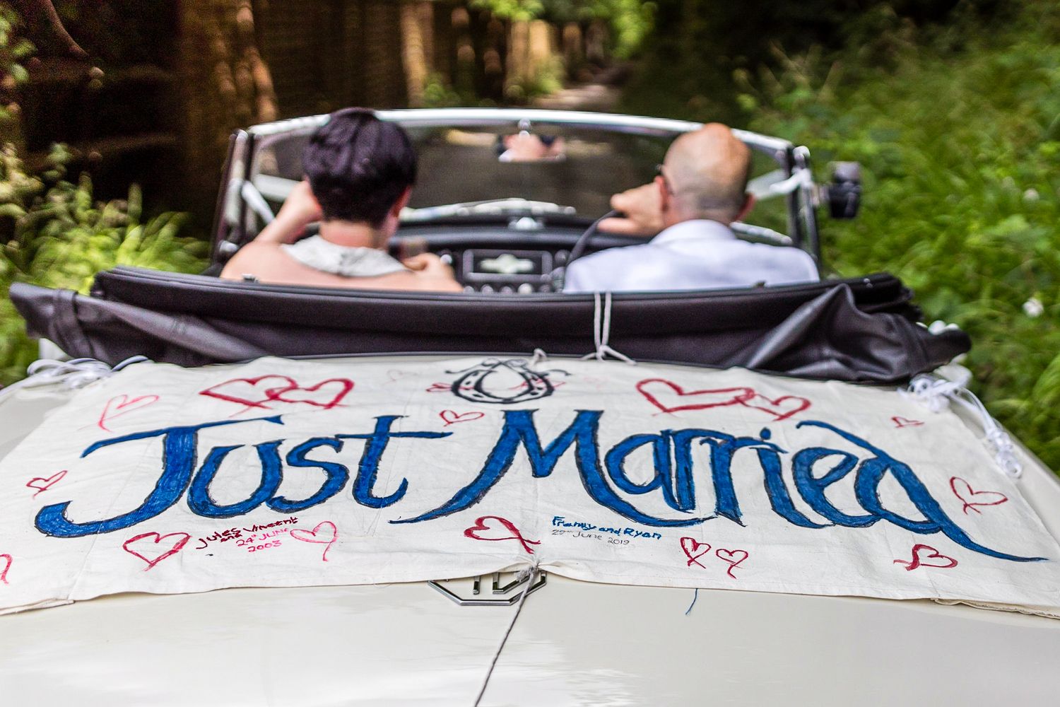 Just Married at The Lost Village of Dode in Kent