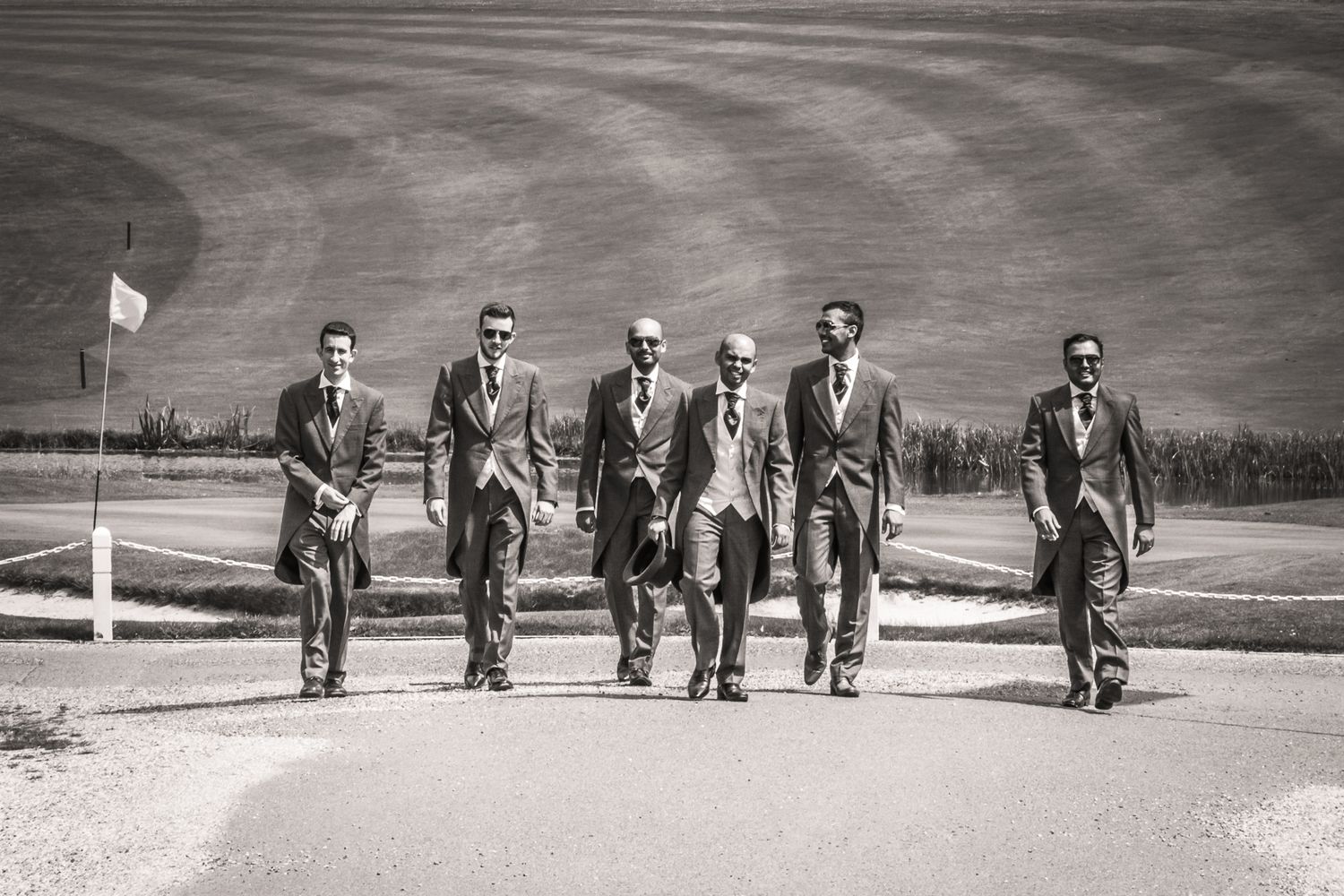 Broome Park Golf and Country Club Canterbury Kent wedding photography of groom and groomsmen