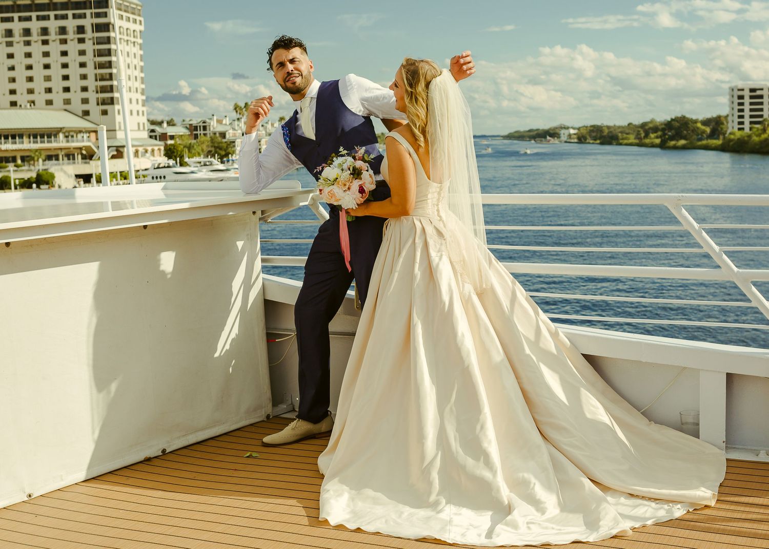 bride and groom newly wed photograph