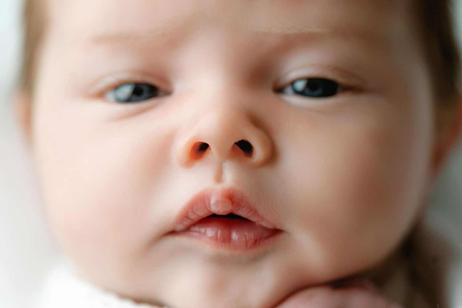 A macro shot of newborn lips. Greenville SC newborn photographer, Easley, SC newborn photographer, Upstate SC newborn