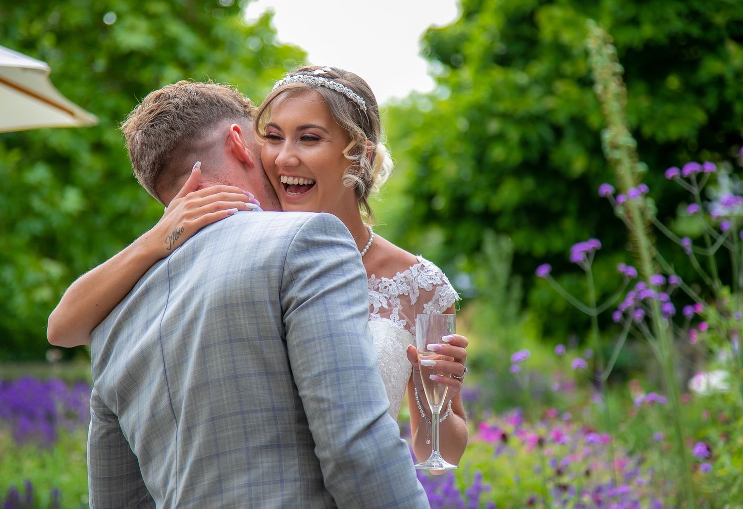Kent wedding photographer bride and groom Tower House Canterbury
