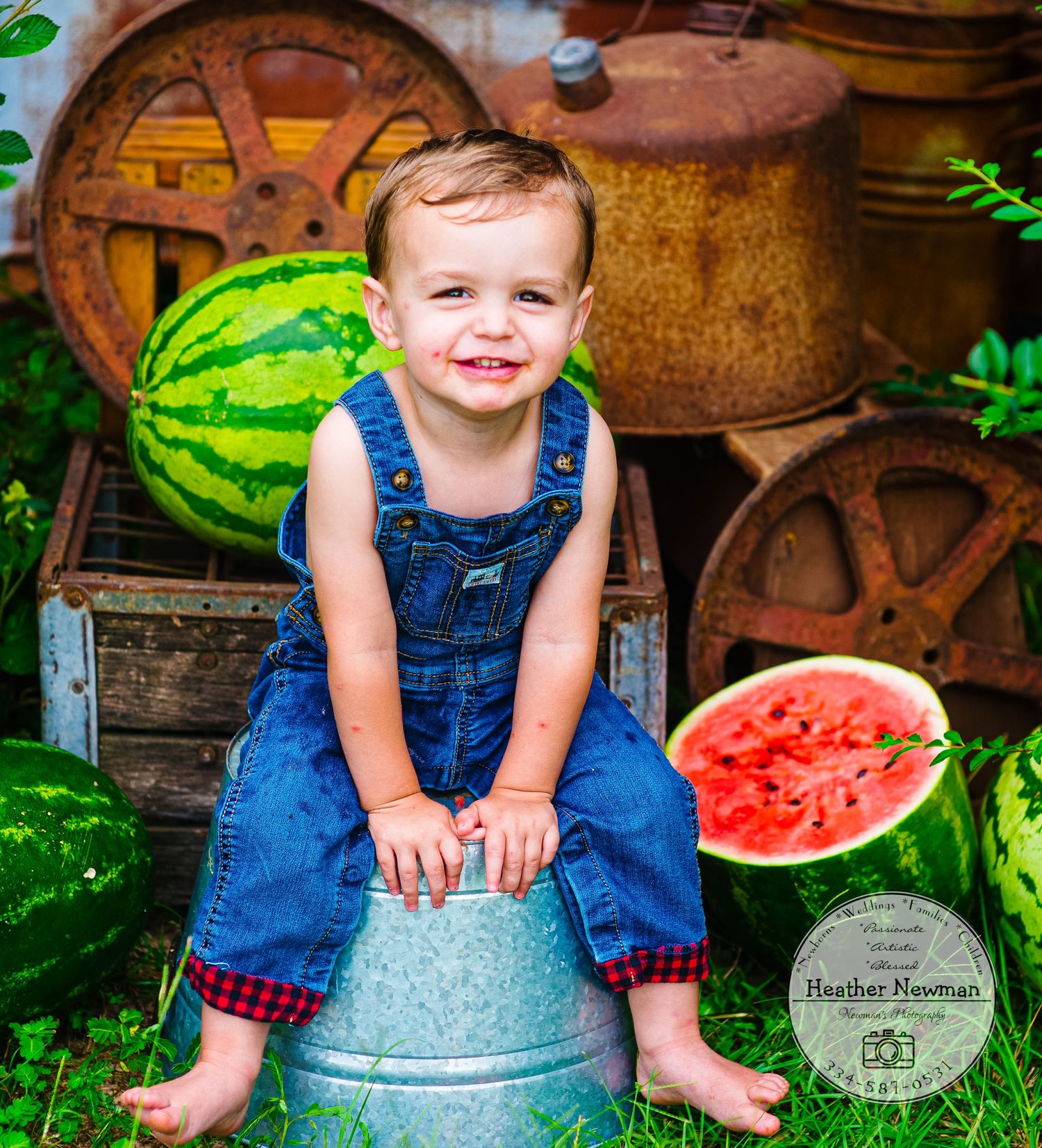 Watermelon mini session natural light creative set laughter fun smiles outdoors memory captured Alabama photo summer