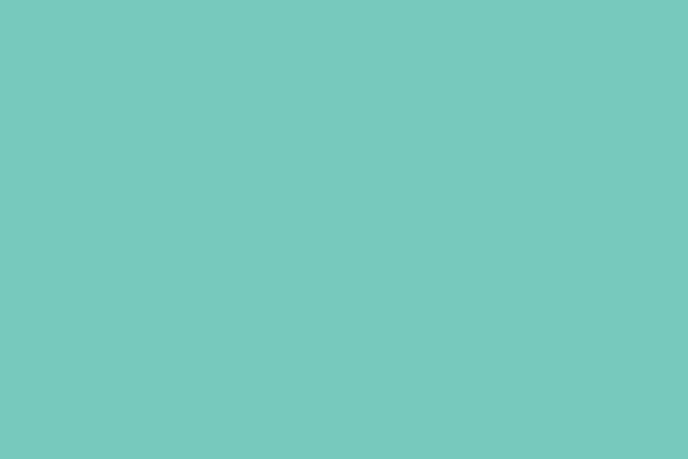 A solid turquoise background with a bright, minty color.