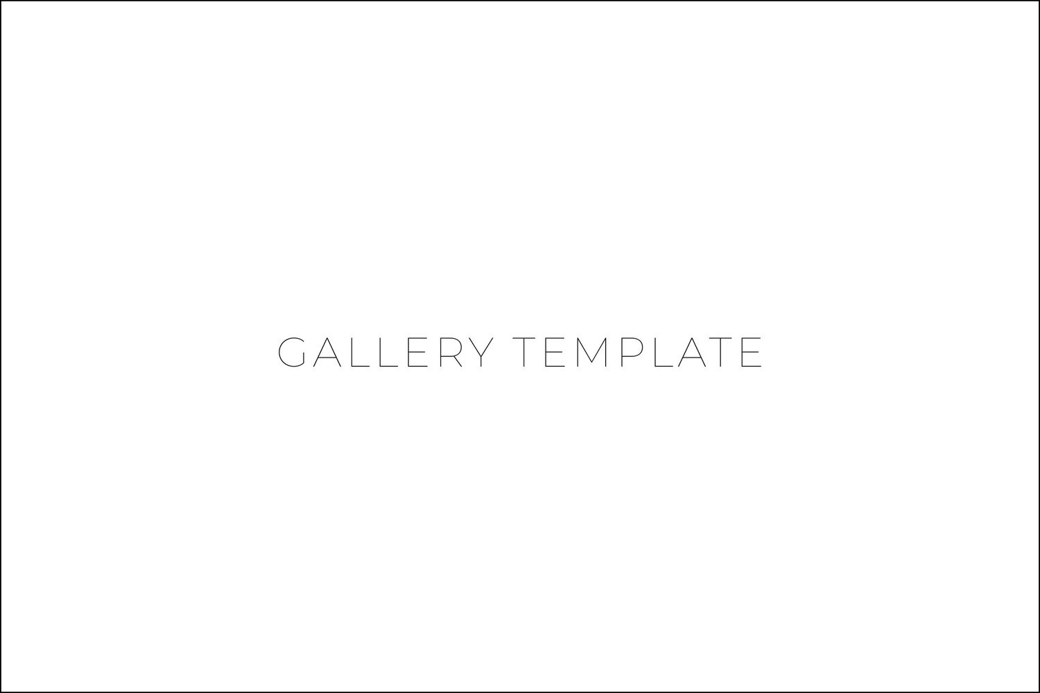 Gallery Template Photo
