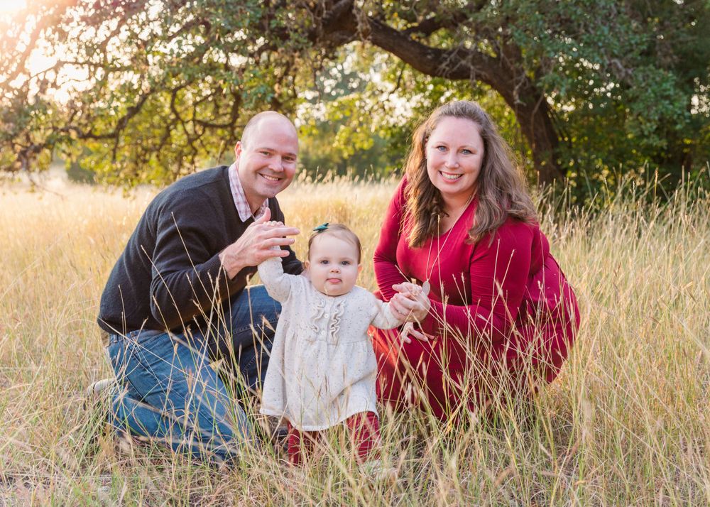family portrait at Circle C Ranch in Austin, TX