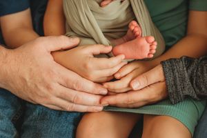 In home newborn photography