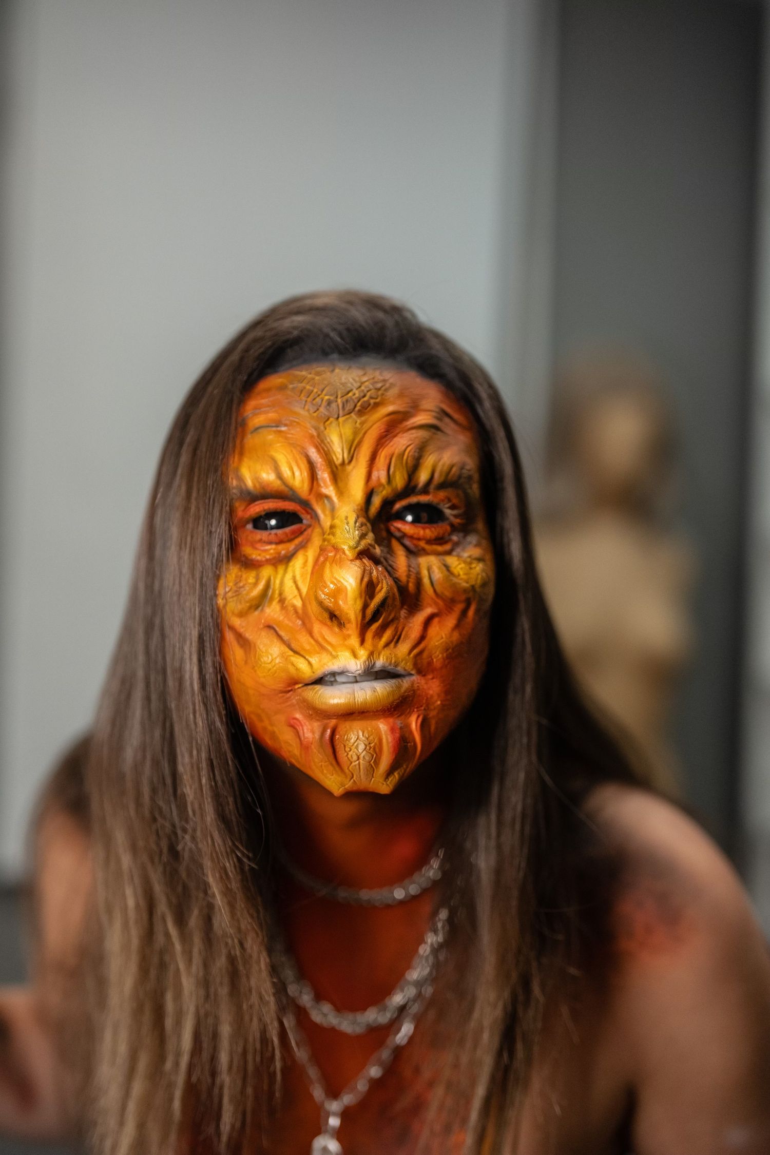 Fire monster sfx makeup