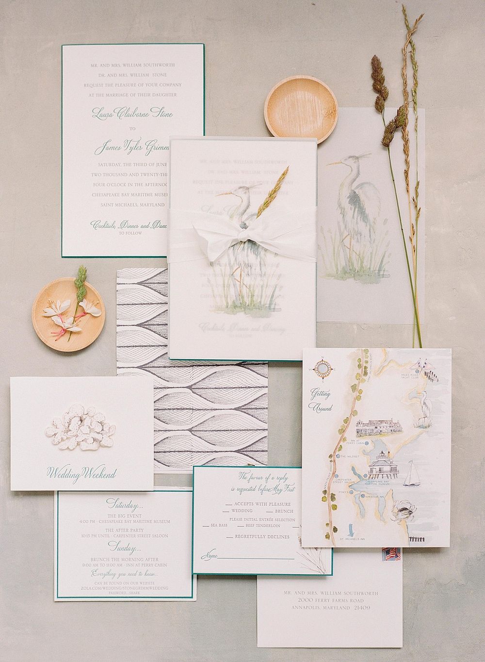 editorial wedding photos on film Inn at Perry Cabin