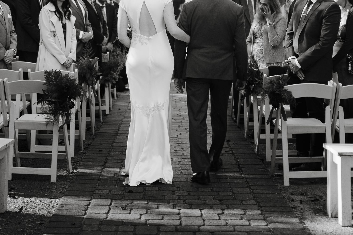 walking down the aisle
