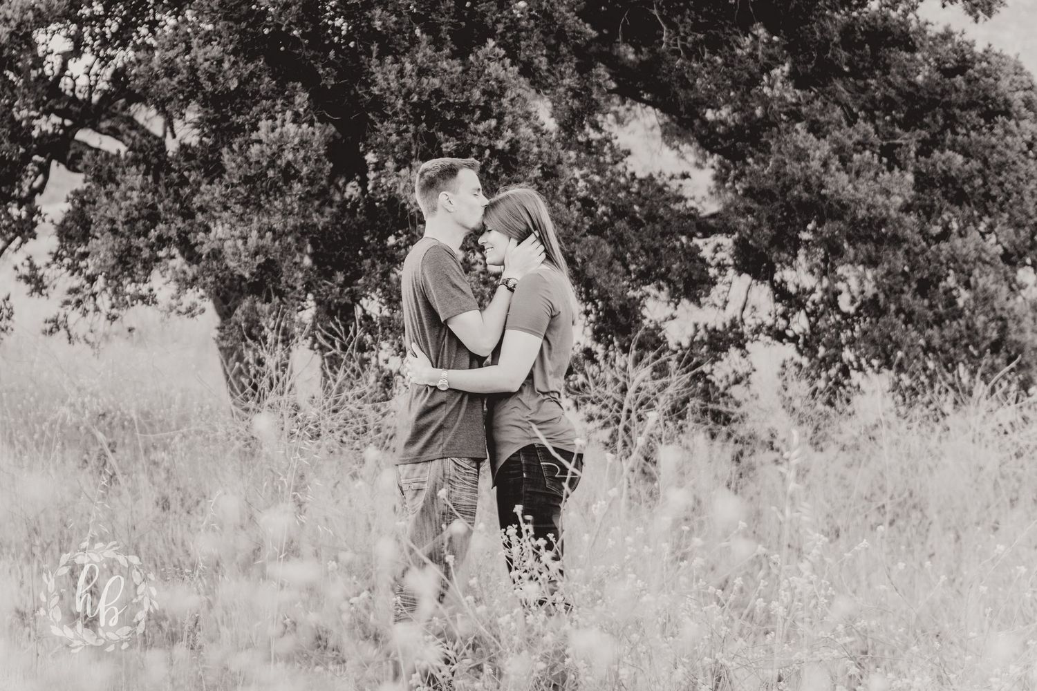 open field camarillo engagement photos